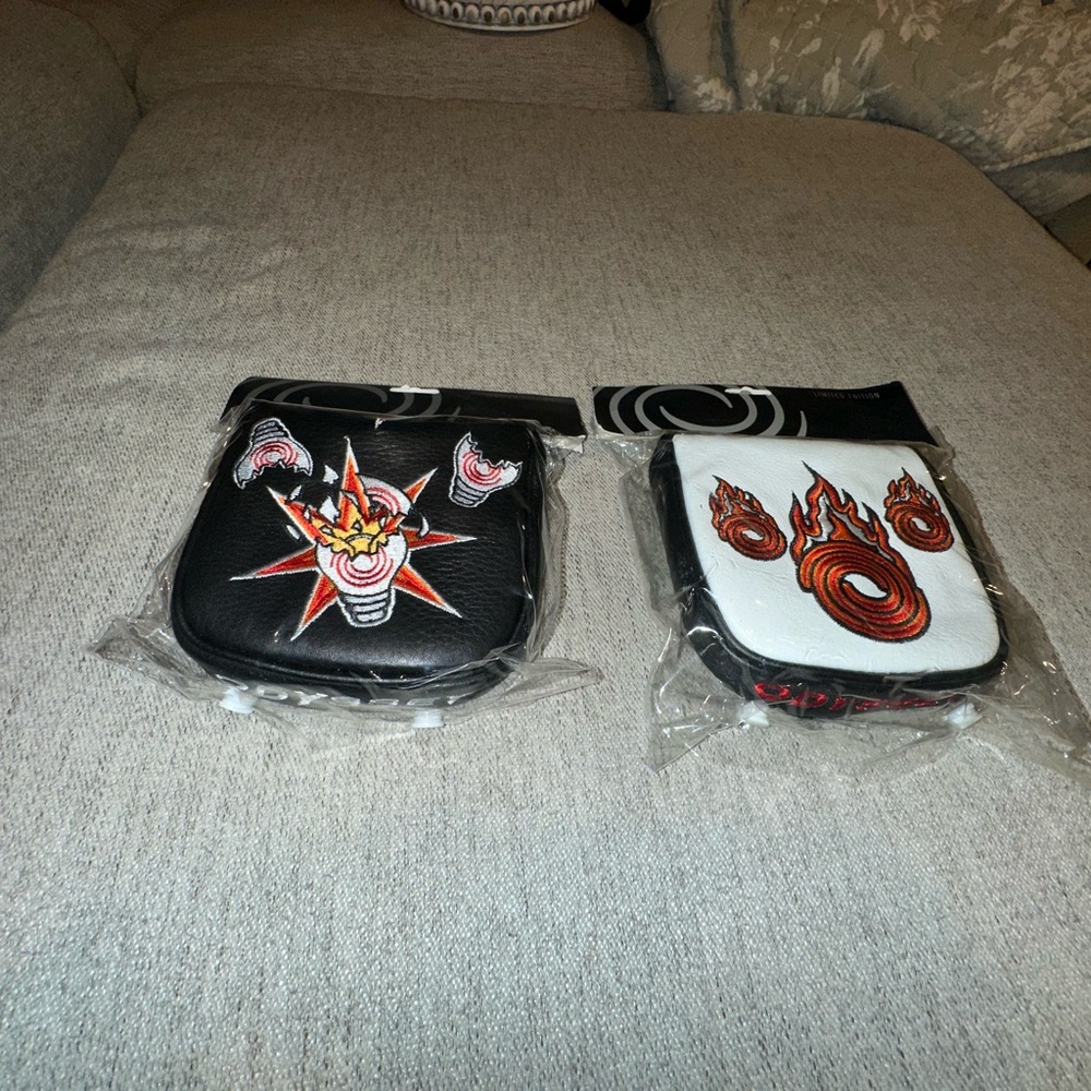 Limited Edition Odyssey Mallet Headcovers - Lights Out & En Fuego